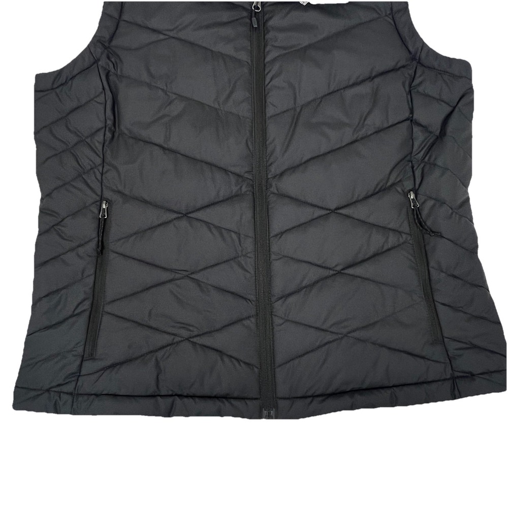 Columbia Omni Heat Insulated Puffer Vest Womens XL Black Lightweight Outdoor - Picture 3 of 11